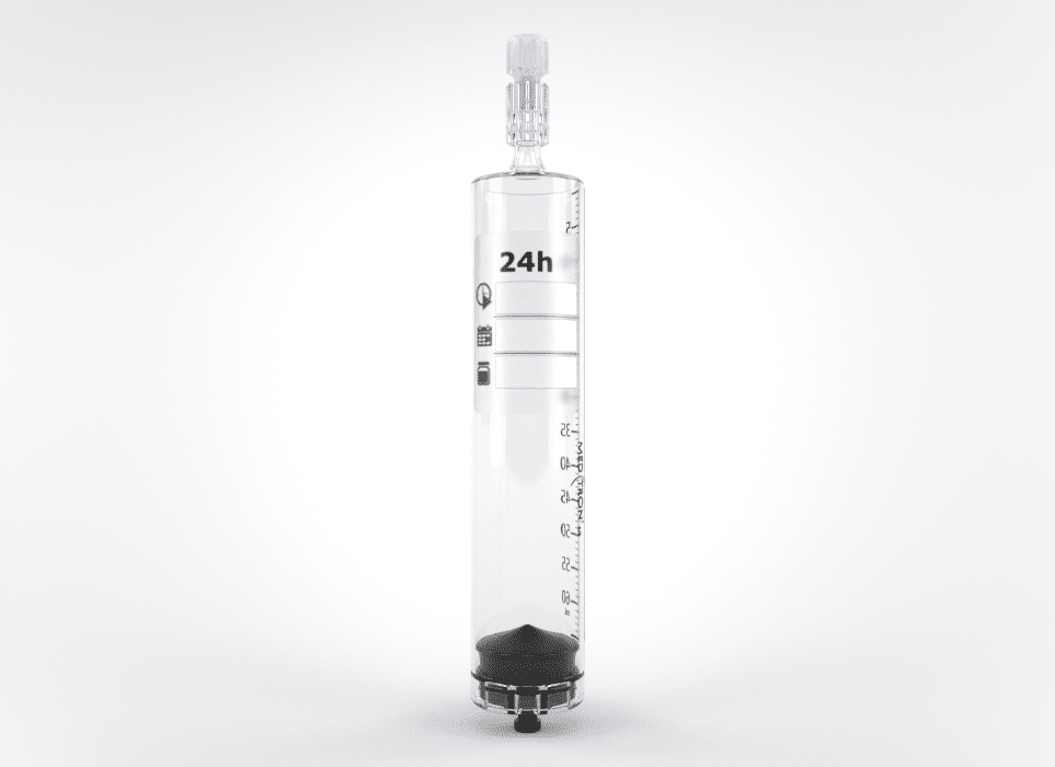 Day Safe Spritze 65ml, Verbrauchsmaterial zur Mehrfachverwendung bis zu 24 Stunden für MRT